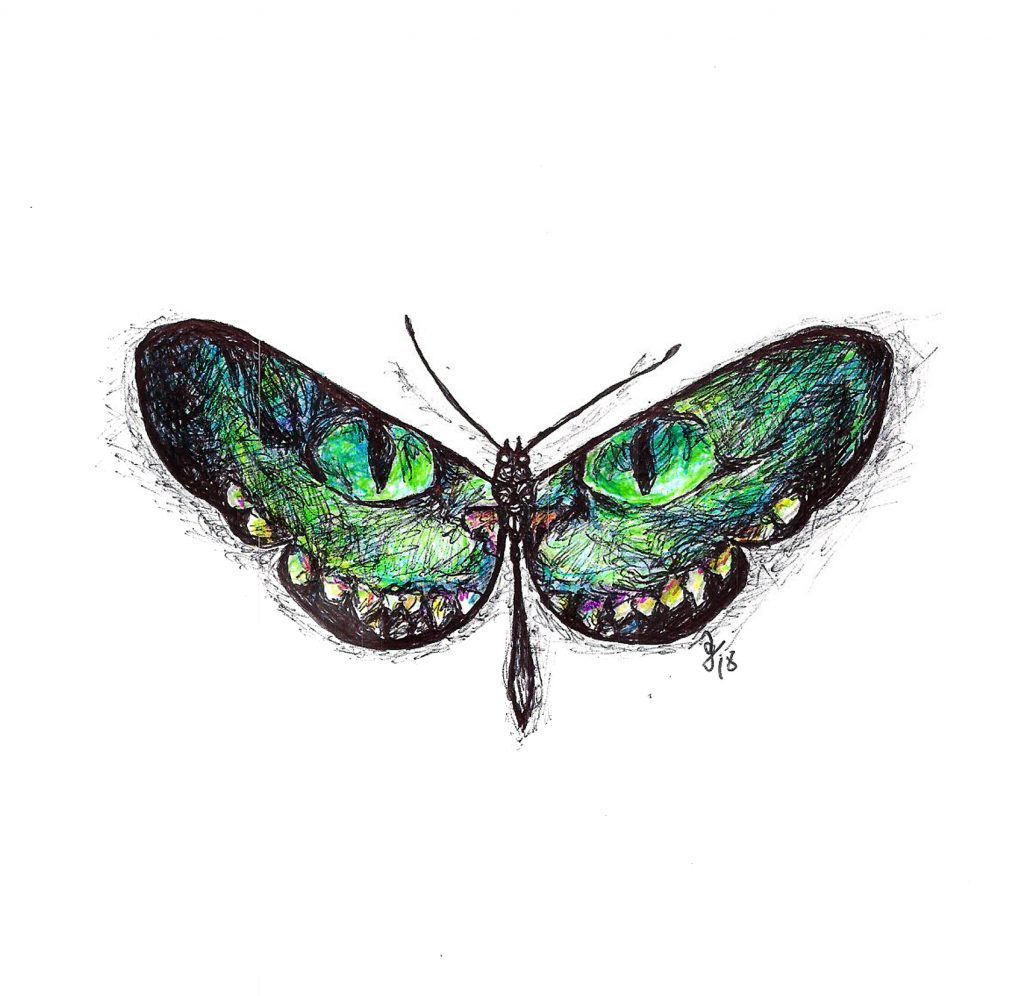 #dragonfly #level #chesirecat #grafik #graphic #tattoo #annegeorgius #corpusdelicti #principia.discordia